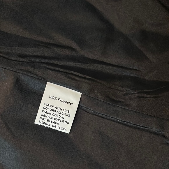 Black Double-Breasted Coat with Gold Buttons - Picture 3 of 4